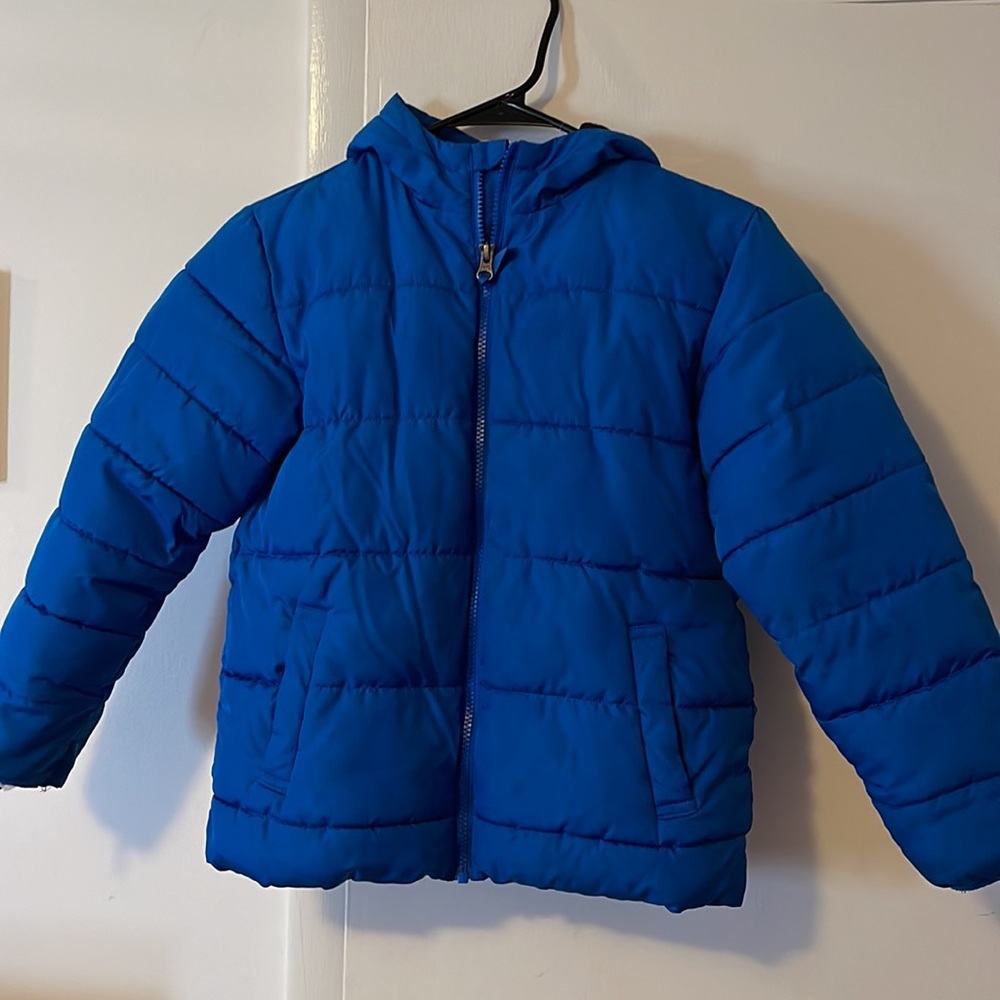 Boys Blue Swiss Tech Puffer Jacket